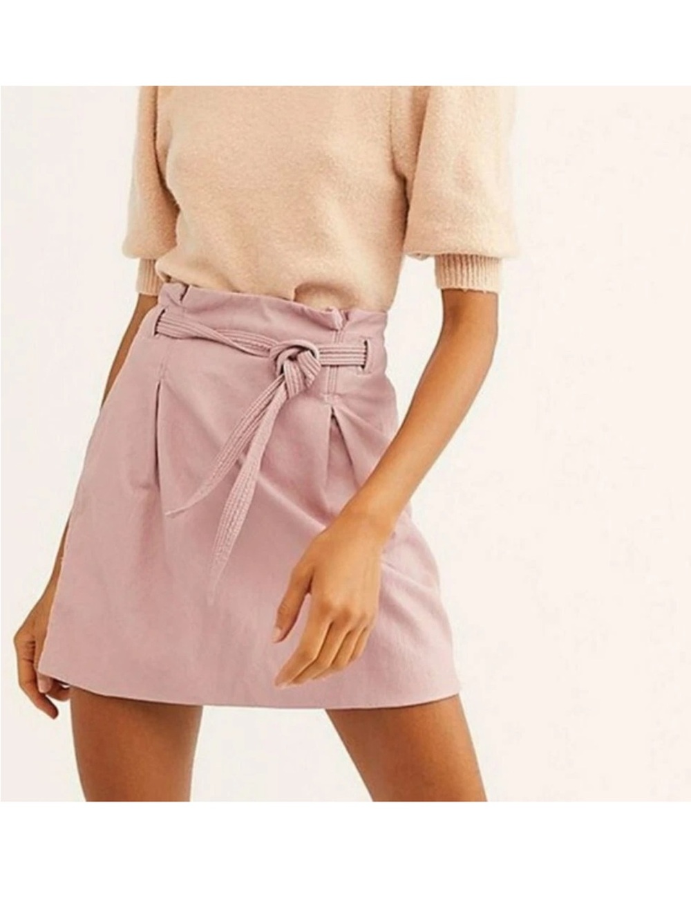 Free People Payton Paperbag Mini Skirt NWT